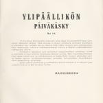 Päiväkäsky n:r140, 30.11.1940