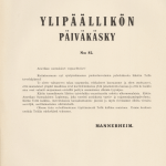 Päiväkäsky n:r82, 21.6.1940