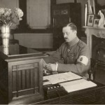 As Regent of Finland, at his desk in 1919.