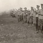 Practicing shooting with his officers as Commander of the 13th Wladimir Uhlan Regiment of the Life Guards.